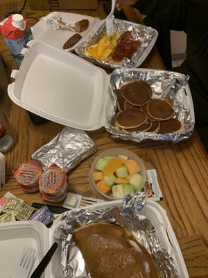 Birthday breakfast spread!