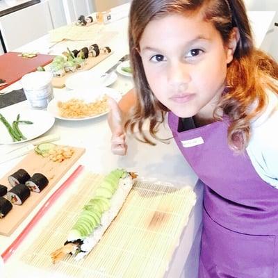 Kids Sushi Cooking Class @ Brickell #privatechefmiami #chefericstein