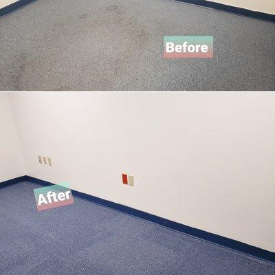 Office job before and after