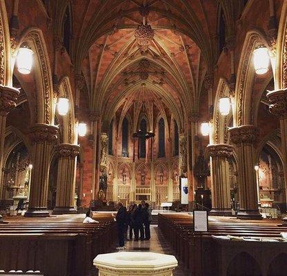 Photo taken from the back of the church facing the alter