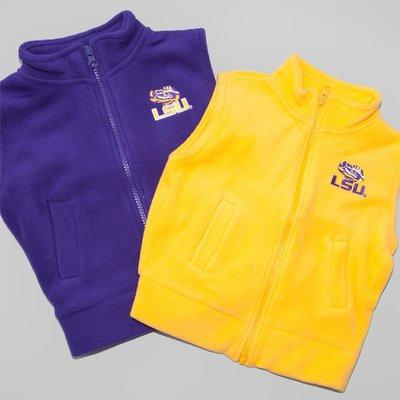 Youth Boys Purple and Gold vest.