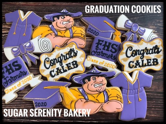 Farmersville Graduation cookies