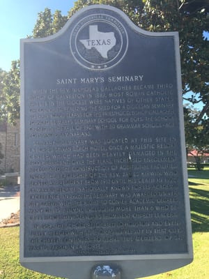 This used to be the site of Saint Mary's Seminary. Now the chapel serves the parish here.