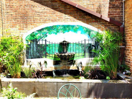 Courtyard fountain