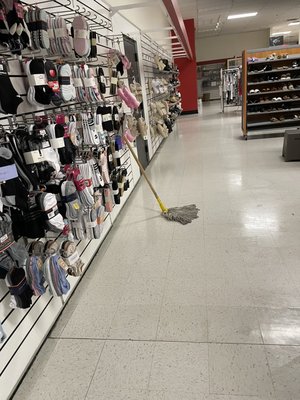 This is Goode Ole Cleaning Service hard at work for a commercial store