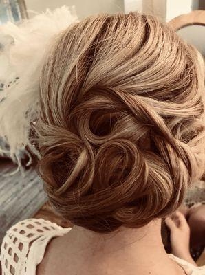 Color by Danielle Nicklin
 Wedding Updo.
  Inspiration... The Roaring Twenties
  By Stephanie Gabriella Colden