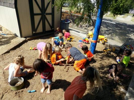 Playing in the mud