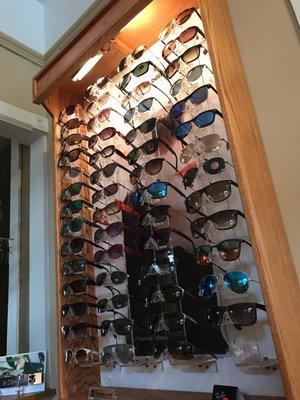 Great selection of Rayban, Oakley and Smith.