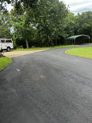 Asphalt driveway