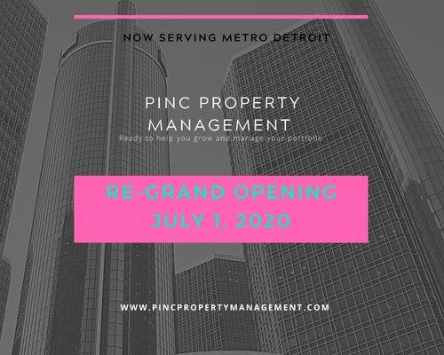 PINC Re-Grand Opening July 1, 2020