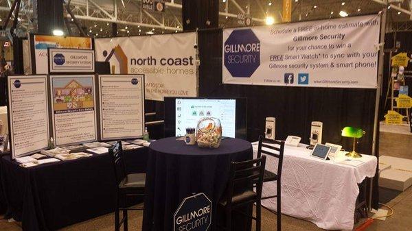 Gillmore Security booth at the Cleveland IX Center Home and Garden Show.