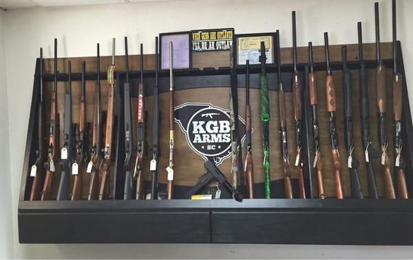 KGB Arms' store front.