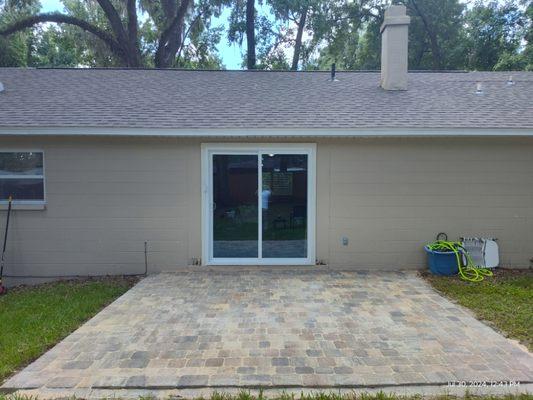 Paver sealing house washing Blue Ocean Softwash LLC Gainesville FL.