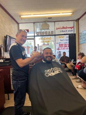 Bro just flew in from Colorado this morning and had to come straight to Duc to get cut up and look fresh for the Cali Summer Vacay  2022