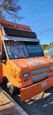 This is their actual location:  S. Sullivan St. & W. Hood Ave.              $1 tacos!!