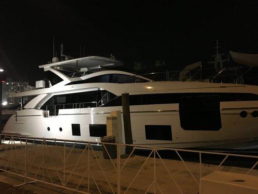 Yacht on Millionaire's Row