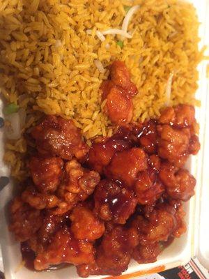 General Tso Chicken with fried rice