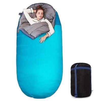 Room for 2? Maybe, but not happening. This Egg shaped sleeping bag has all the room you need to sprawl out and get comfy.