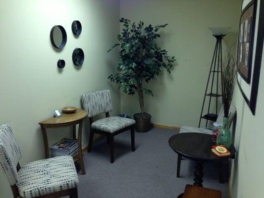 Waiting room at Integrated Healing Studio