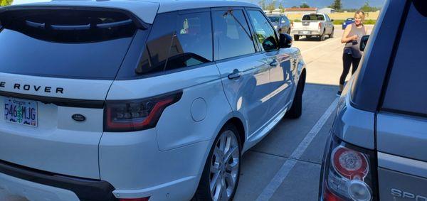 A freshly detailed Range Rover Sport Autobiography