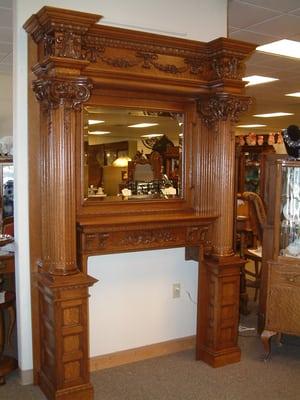 Fancy Oak Mantel