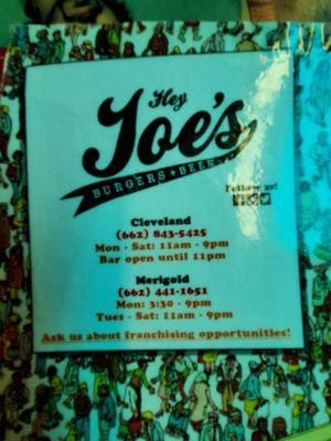 Hey Joes (Cleveland, Ms)