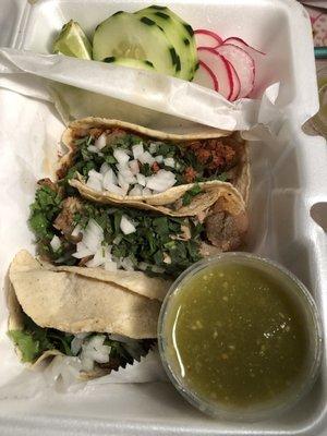 Tacos With Salsa verde