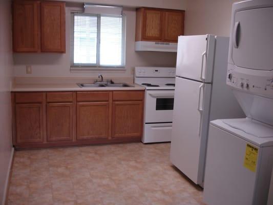 Stackable washer/dryer units offered in select apartments!