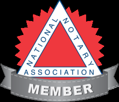 I am commissioned in the State of Maryland and a
member of the National Notary Association.