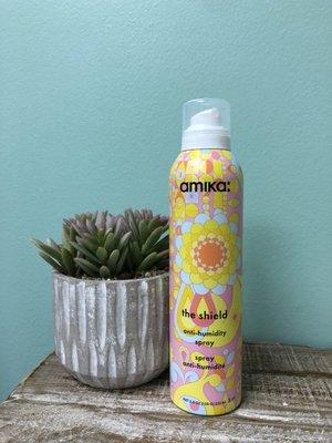 Amika styling spray that weather-proofs hair from humidity