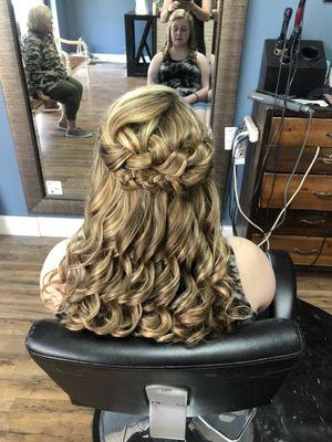 Prom hair