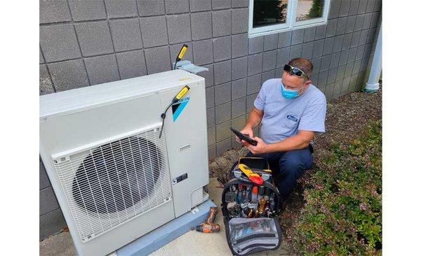 HVAC repair with COVID safety protocols