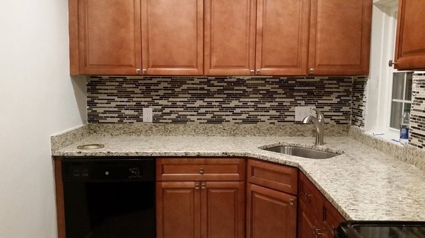 Kitchen Renovation with backsplash