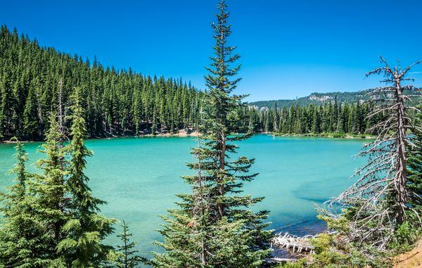 Central Oregon has many beautiful lakes a short distance from Bend. This is Sparks Lake.