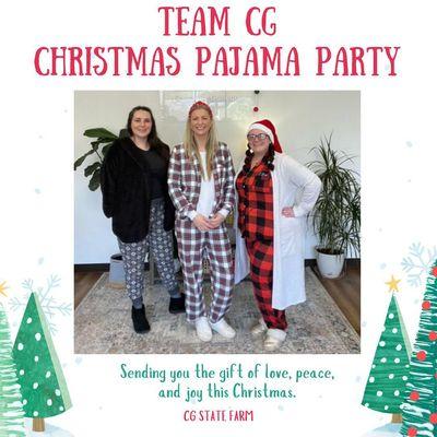 Can y'all tell we love the Christmas season over here at Courtney Gulledge State Farm? 
PJ party with the team!