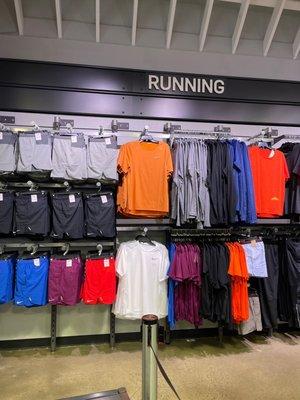 Running men's section