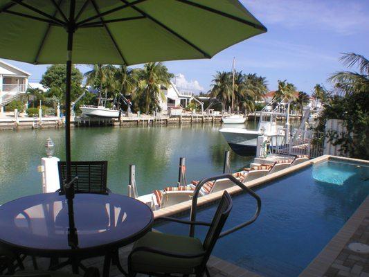 Casa Mar Azul 3 - Overlooking Pool and Waterway Canal.  Has a 46 foot dock.