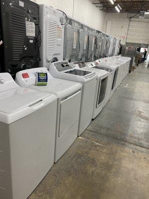 Top load washer and dryer