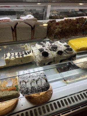 Choices of desserts