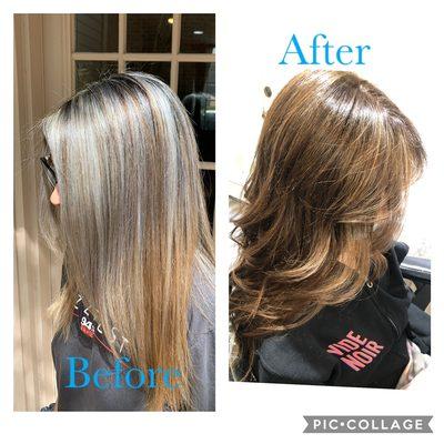 #ombre love the way this clients look came out!! Let me know if you love it too.  Make an appointment www.bellecheriestudios.com