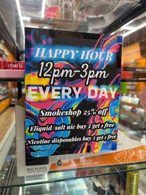 Happy hour deal