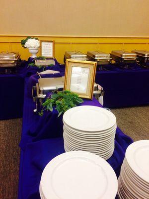 Another Buffet set up for a wedding reception in Livermore