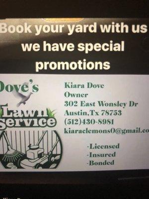 DOVES LAWN SERVICE