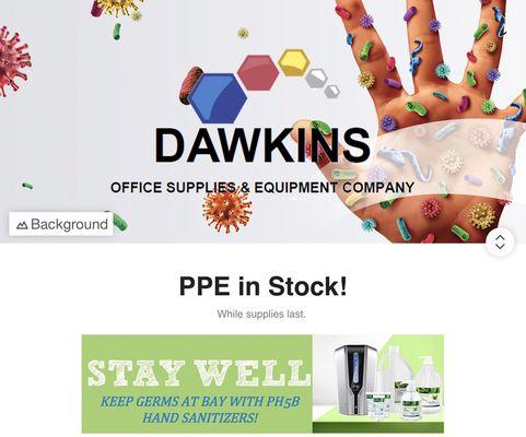 Dawkins has all the PPE essentials you need to stay safe and healthy.