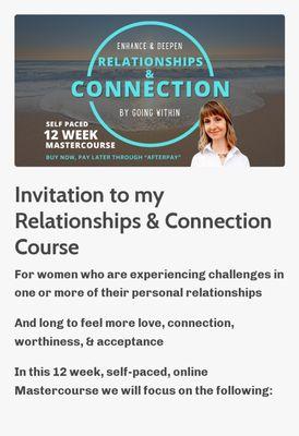 Our Signature Relationships & Connection Mastercourse