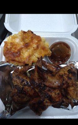 Jerk Chicken with Mac n cheese