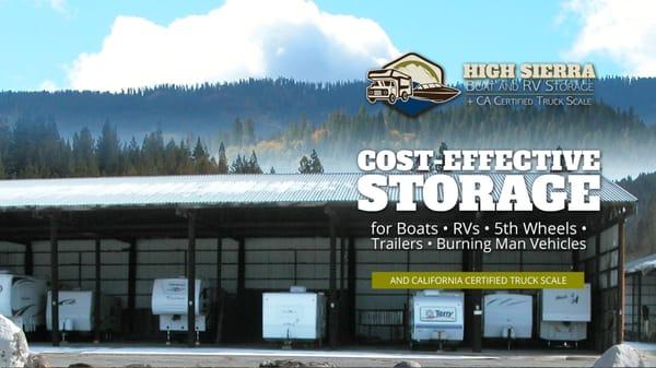 The Sierra's Preferred Boat and RV Storage and Certified Truck Scale