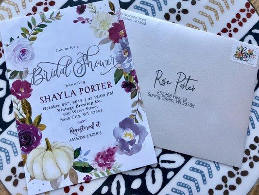 Bridal Shower Invitation