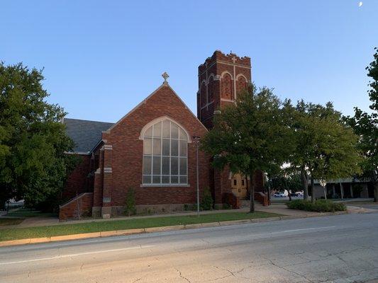 Front of the Church of the Good Shepherd.