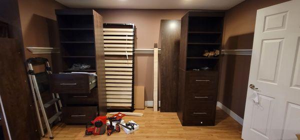 During Murphy Wall Bed installation in Washougal Washington, Clark County Professional Handyman and Remodeling Services